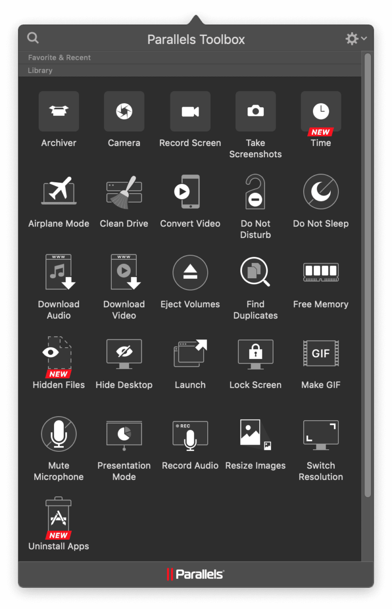 Parallels Toolbox for apple download free